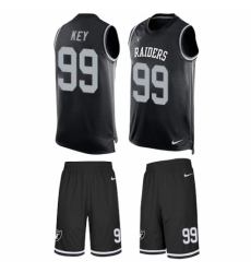Men's Nike Oakland Raiders #99 Arden Key Limited Black Tank Top Suit NFL Jersey