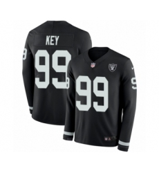 Men's Nike Oakland Raiders #99 Arden Key Limited Black Therma Long Sleeve NFL Jersey