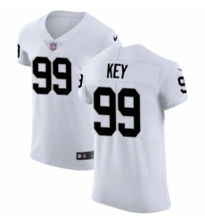 Men's Nike Oakland Raiders #99 Arden Key White Vapor Untouchable Elite Player NFL Jersey