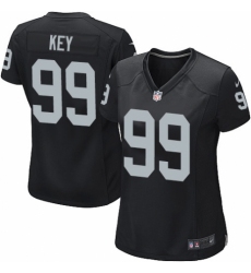 Women's Nike Oakland Raiders #99 Arden Key Game Black Team Color NFL Jersey