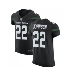 Men's New York Jets #22 Trumaine Johnson Black Alternate Vapor Untouchable Elite Player Football Jersey