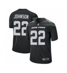Men's New York Jets #22 Trumaine Johnson Game Black Alternate Football Jersey