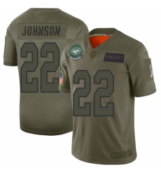 Men's New York Jets #22 Trumaine Johnson Limited Camo 2019 Salute to Service Football Jersey