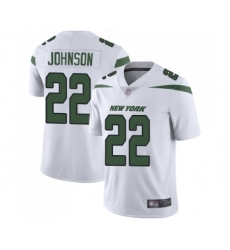 Men's New York Jets #22 Trumaine Johnson White Vapor Untouchable Limited Player Football Jersey