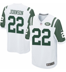 Men's Nike New York Jets #22 Trumaine Johnson Game White NFL Jersey