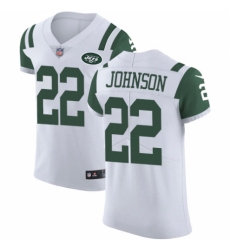 Men's Nike New York Jets #22 Trumaine Johnson White Vapor Untouchable Elite Player NFL Jersey