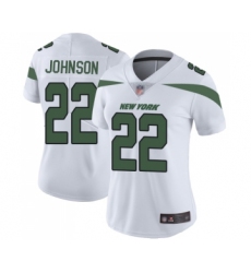 Women's New York Jets #22 Trumaine Johnson White Vapor Untouchable Limited Player Football Jersey