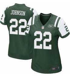 Women's Nike New York Jets #22 Trumaine Johnson Game Green Team Color NFL Jersey