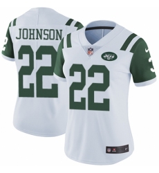 Women's Nike New York Jets #22 Trumaine Johnson White Vapor Untouchable Limited Player NFL Jersey