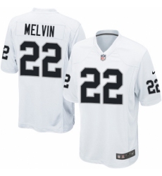 Men's Nike Oakland Raiders #22 Rashaan Melvin Game White NFL Jersey