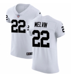 Men's Nike Oakland Raiders #22 Rashaan Melvin White Vapor Untouchable Elite Player NFL Jersey