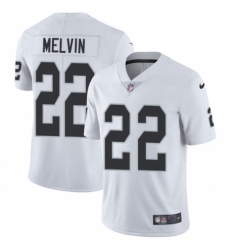 Youth Nike Oakland Raiders #22 Rashaan Melvin White Vapor Untouchable Limited Player NFL Jersey