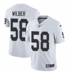 Youth Nike Oakland Raiders #58 Kyle Wilber White Vapor Untouchable Elite Player NFL Jersey