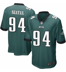 Men's Nike Philadelphia Eagles #94 Haloti Ngata Game Midnight Green Team Color NFL Jersey