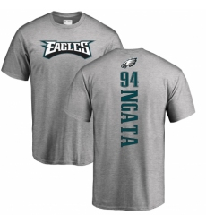 Nike Philadelphia Eagles #94 Haloti Ngata Ash Backer T-Shirt