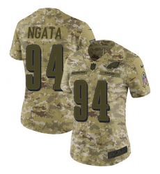 Women's Nike Philadelphia Eagles #94 Haloti Ngata Limited Camo 2018 Salute to Service NFL Jersey