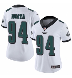 Women's Nike Philadelphia Eagles #94 Haloti Ngata White Vapor Untouchable Limited Player NFL Jersey