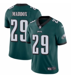 Men's Nike Philadelphia Eagles #29 Avonte Maddox Midnight Green Team Color Vapor Untouchable Limited Player NFL Jersey