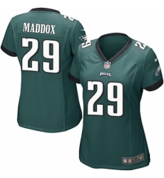 Women's Nike Philadelphia Eagles #29 Avonte Maddox Game Midnight Green Team Color NFL Jersey