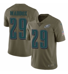 Youth Nike Philadelphia Eagles #29 Avonte Maddox Limited Olive 2017 Salute to Service NFL Jersey