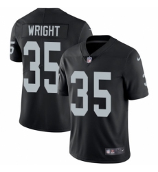Men's Nike Oakland Raiders #35 Shareece Wright Black Team Color Vapor Untouchable Limited Player NFL Jersey