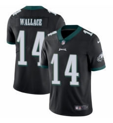 Men's Nike Philadelphia Eagles #14 Mike Wallace Black Alternate Vapor Untouchable Limited Player NFL Jersey