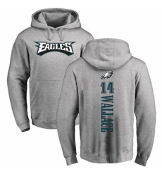 Nike Philadelphia Eagles #14 Mike Wallace Ash Backer Pullover Hoodie