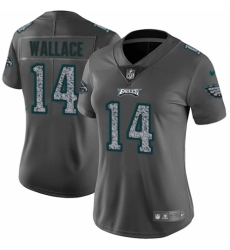 Women's Nike Philadelphia Eagles #14 Mike Wallace Gray Static Vapor Untouchable Limited NFL Jersey
