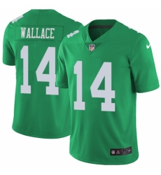Youth Nike Philadelphia Eagles #14 Mike Wallace Limited Green Rush Vapor Untouchable NFL Jersey