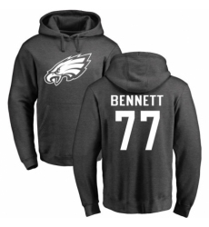 Nike Philadelphia Eagles #77 Michael Bennett Ash One Color Pullover Hoodie