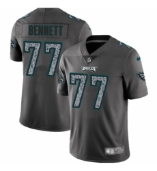 Youth Nike Philadelphia Eagles #77 Michael Bennett Gray Static Vapor Untouchable Limited NFL Jersey