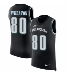 Men's Nike Philadelphia Eagles #80 Markus Wheaton Black Rush Player Name & Number Tank Top NFL Jersey