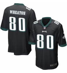 Men's Nike Philadelphia Eagles #80 Markus Wheaton Game Black Alternate NFL Jersey