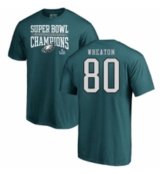 Nike Philadelphia Eagles #80 Markus Wheaton Green Super Bowl LII Champions T-Shirt