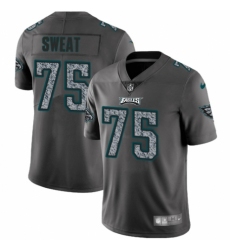 Men's Nike Philadelphia Eagles #75 Josh Sweat Gray Static Vapor Untouchable Limited NFL Jersey