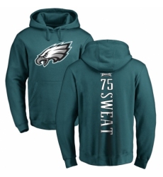 Nike Philadelphia Eagles #75 Josh Sweat Green Backer Pullover Hoodie