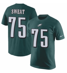 Nike Philadelphia Eagles #75 Josh Sweat Green Rush Pride Name & Number T-Shirt