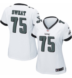 Women's Nike Philadelphia Eagles #75 Josh Sweat Game White NFL Jersey