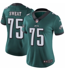 Women's Nike Philadelphia Eagles #75 Josh Sweat Midnight Green Team Color Vapor Untouchable Limited Player NFL Jersey