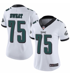 Women's Nike Philadelphia Eagles #75 Josh Sweat White Vapor Untouchable Limited Player NFL Jersey