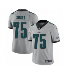 Women's Philadelphia Eagles #75 Josh Sweat Limited Silver Inverted Legend Football Jersey