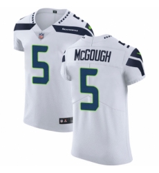 Men's Nike Seattle Seahawks #5 Alex McGough White Vapor Untouchable Elite Player NFL Jersey