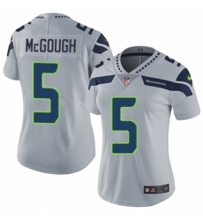 Women's Nike Seattle Seahawks #5 Alex McGough Grey Alternate Vapor Untouchable Elite Player NFL Jersey