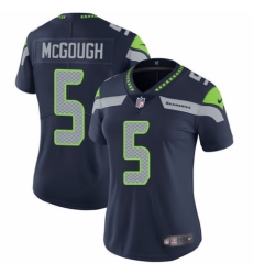 Women's Nike Seattle Seahawks #5 Alex McGough Navy Blue Team Color Vapor Untouchable Elite Player NFL Jersey