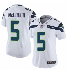 Women's Nike Seattle Seahawks #5 Alex McGough White Vapor Untouchable Limited Player NFL Jersey