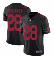 Youth Nike San Francisco 49ers #28 Jerick McKinnon Black Vapor Untouchable Limited Player NFL Jersey