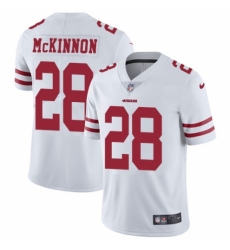 Youth Nike San Francisco 49ers #28 Jerick McKinnon White Vapor Untouchable Elite Player NFL Jersey