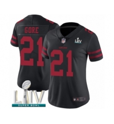 Women's San Francisco 49ers #21 Frank Gore Black Vapor Untouchable Limited Player Super Bowl LIV Bound Football Jersey