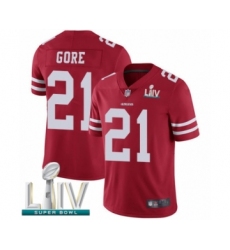 Youth San Francisco 49ers #21 Frank Gore Red Team Color Vapor Untouchable Limited Player Super Bowl LIV Bound Football Jersey