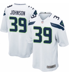 Men's Nike Seattle Seahawks #39 Dontae Johnson Game White NFL Jersey